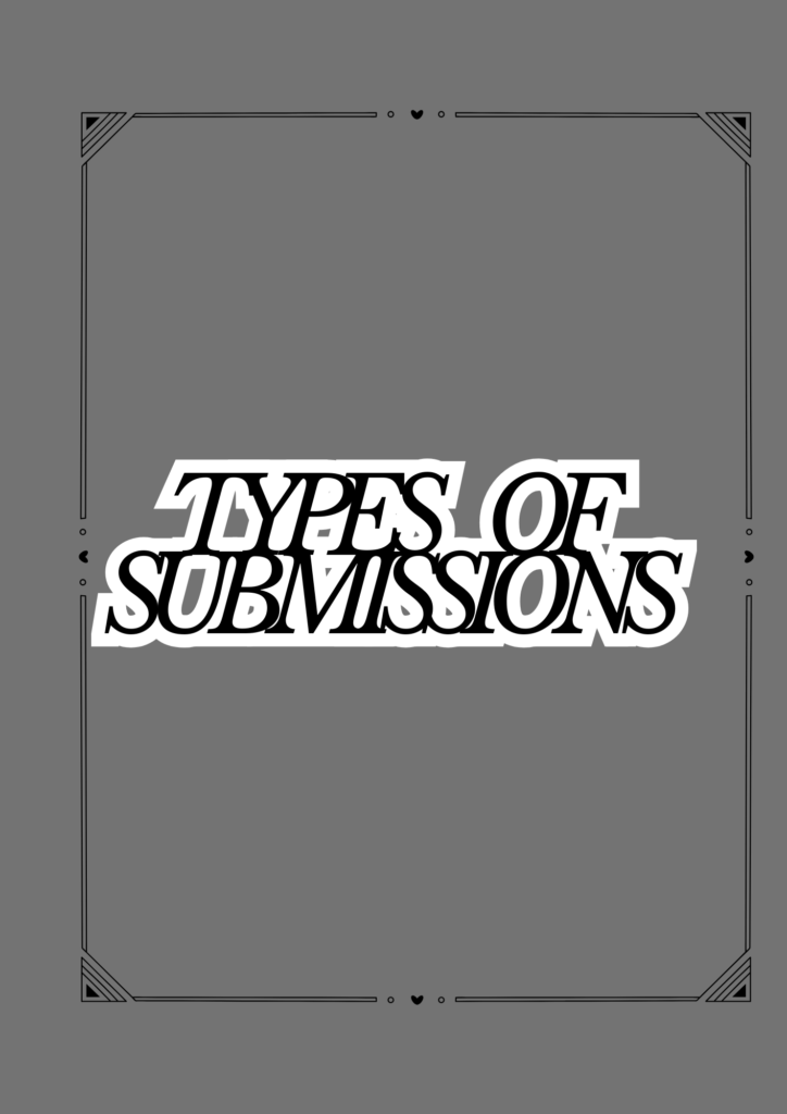 Types of Submissions
